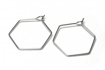 Tortite cercei din otel inoxidabil pentru cercei, 26x20 mm