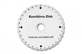 Disc Kumihimo, rotund, 15 cm