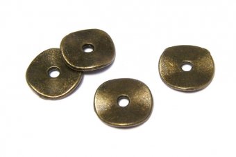 Distantier metalic, bronz, 10x1.5 mm