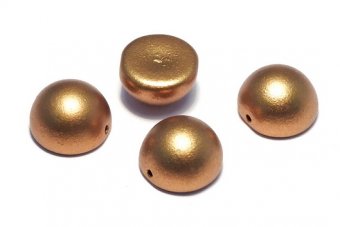 Dome, 10x6 mm, Brass Gold - 01740 