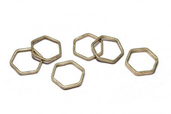 Link din alama, hexagon, brut (nevopsit), 13 mm