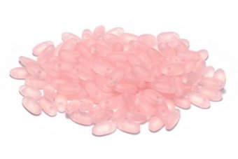Margele Rizo, 2.5x6 mm, Opaque Rose Matted - 71010-84110 