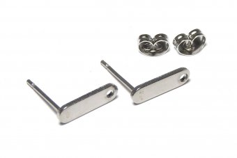 Tortite cercei din otel inoxidabil, 12x3.5 mm