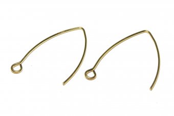 Tortite cercei din otel inoxidabil, aurii, 31x20 mm