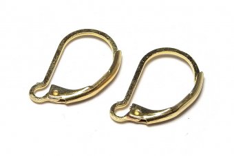 Tortite cercei din otel inoxidabil, aurii, 16.5x10 mm