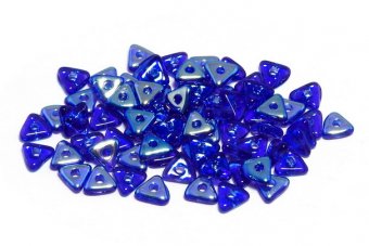 Tri-bead, 4 mm, Sapphire AB - 30070-28701 