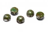 Cabochon, 2 siruri, 6 mm, Turquoise Picasso - 63020-43400 