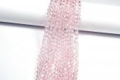 Cristale din sticla, rotunde, 4 mm, roz