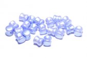 Diabolo Beads, 4x6 mm, Alabaster Pastel Lt.Sapphire - 02010-25014 