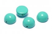 Dome, 10x6 mm, Turquoise Blue - 48655