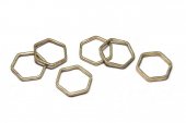 Link din alama, hexagon, brut (nevopsit), 13 mm