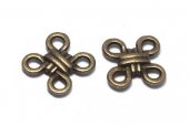 Link din aliaj metalic, bronz, 12 mm