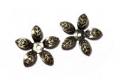 Margele din alama, decorative, bronz, 15x1.5 mm