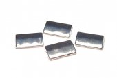 Margele din metal, argintiu antichizat, 17x10.5 mm