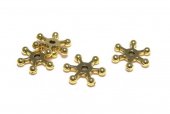 Margele din metal, auriu antichizat, 10~12 mm