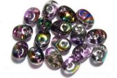 Margele din sticla, Superduo, Crystal Magic Violet-Grey-95500CR