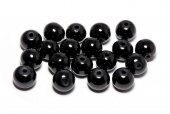 Perle din sticla, 3 mm, negre