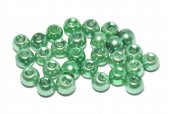 Perle din sticla, 6 mm, verzi