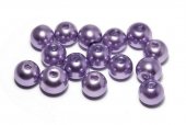 Perle din sticla, 8 mm, mov