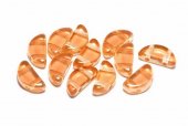 Semi Circle Beads, 5x10 mm, Crystal Apricot Medium - 00030-29121 