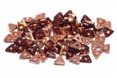 Tri-bead, 4 mm, Amethyst Capri Gold - 20060-27101 