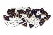 Tri-bead, 4 mm, Chalk White Azuro Matted - 03000-22271 
