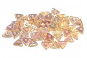 Tri-bead, 4 mm, Crystal Yellow Rainbow - 00030-98531 