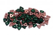 Tri-bead, 4 mm, Emerald Capri Gold - 50730-27101 