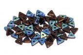 Tri-bead, 4 mm, Jet - Bronze AB - 23980-14415 28701