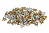 Tri-bead, 4 mm, Jet California Silver - 23980-98550 	