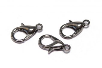 Inchizatoare lobster, metalica, 12x7 mm, gunmetal