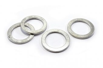 Link metalic, argintiu antichizat, 28 mm