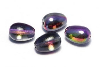 Margele din sticla, lacrima, 11x8 mm, Crystal Magic Purple - 00030-95500  