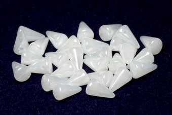 Margele Spikes, 5x8 mm, Alabaster Shimmer - 02010-14400 