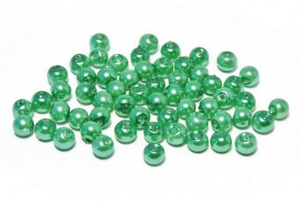 Perle din sticla, 3 mm, verzi