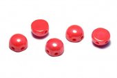 Cabochon, 2 siruri, 6 mm, Opaque Red Shimmer - 93180-14400 
