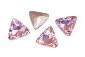 Cabochon din sticla, triunghi, 20x20 mm, pink