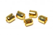 Capacel metalic, auriu, 6x5 mm