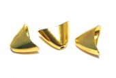 Capacel metalic, auriu antichizat, 14x20x12 mm