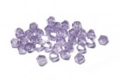 Cristale din sticla, biconice, 4 mm, AB, violet