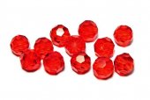 Cristale din sticla, rotunde, 2 mm, AB, rosii