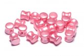 Diabolo Beads, 4x6 mm, Alabaster Pastel Pink - 02010-25008 