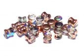 Diabolo Beads, 4x6 mm, Crystal Copper Rainbow - 00030-98533 