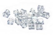 Diabolo Beads, 4x6 mm, Crystal Lagoon - 00030-23701 