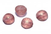 Dome, 10x6 mm, Crystal Etched Teracota Red - 00030-15495E 