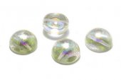 Dome, 10x6 mm, Crystal Green Rainbow - 00030-98539 