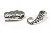 Inchizatoare carlig, argintiu antichizat, 23x12 mm