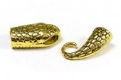 Inchizatoare carlig, auriu antichizat, 23x12 mm