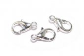 Inchizatoare lobster, metalica, 10x6 mm, argintie