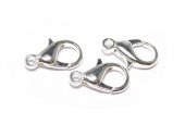Inchizatoare lobster, metalica, 14x8 mm, argintie